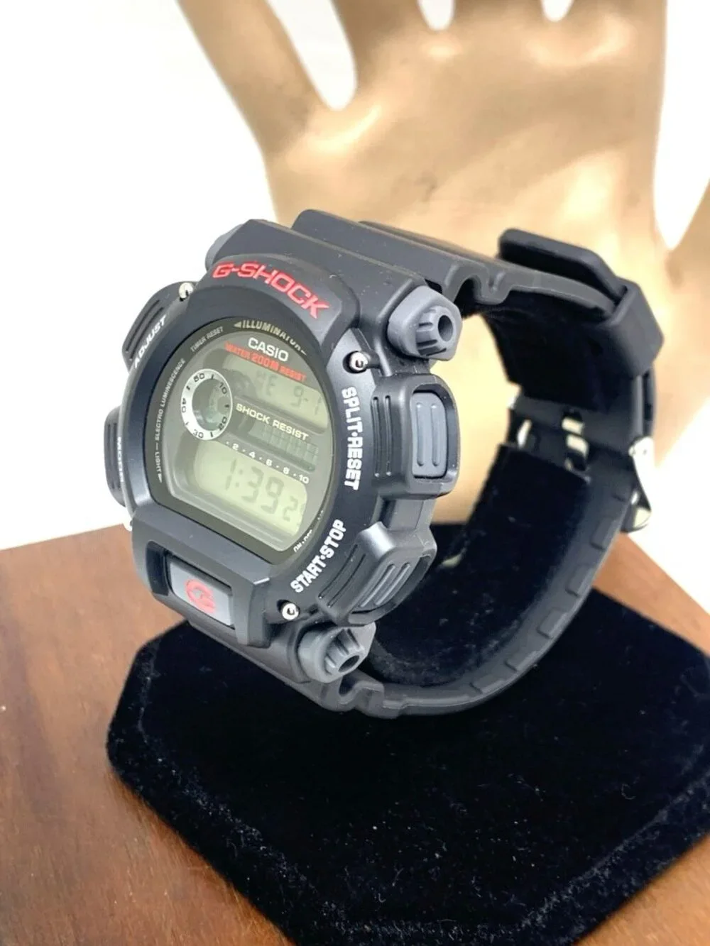 Casio Men's Watch G-Shock DW9052 Quartz Black Red Resin Digital 44mm 3232